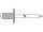 100 x GESIPA (CE) (ETA) PolyGrip Blindniete Alu/Nirosta Grosskopf 4,8 x 25 K 16