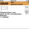 500 x Blindnietmutter geschl., Rund, Flachkopf, Stahl -...