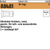500 x Blindnietmutter geschl., Rund, Senkkopf, Alu - M6 /...