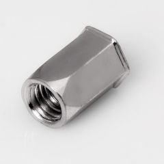 Blindnietmutter Stahl verzinkt, Sechskant, offen, kleiner Senkkopf - M10 - 1,0 bis 4,0mm