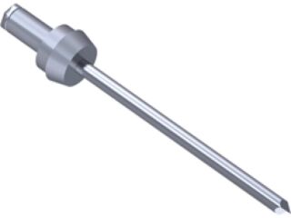 500 x GESIPA Blindniete Klemmprofil Alu/Stahl 4 x 7 Typ: A