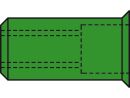 500 x GESIPA Blindnietmuttern A4-Edelstahl Kleinkopf M 4 x 6 x 12