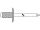 100 x GESIPA (CE) PolyGrip Blindniete Alu/Stahl Grosskopf 4,8 x 30 K 16