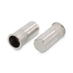 250 x Rivet nuts with small CSK head closed type knurled Art. 1022 A4 M 6X22