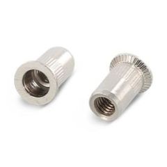 250 x Blind rivet nuts with CSK, straight shank, open knurled Art. 1023 A4 M 4X11,5