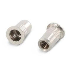 250 x Item1023 A4 Blind rivet nuts with CSK, straight shank, open knurled M8x19