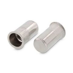 250 x Item 1024 A2 Rivet nuts with CSK head, closed type, knurled M8x28