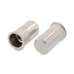 250 x Rivet nuts with CSK head, closed type, knurled Art. 1024 A2 M 10X30,5