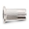 250 x Blind rivet nuts with flat head, straight shank, open type knurled Art. 1025 A4 M 4X10