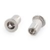 250 x Blind rivet nuts with flat head, straight shank, open type knurled Art. 1025 A4 M 10X17