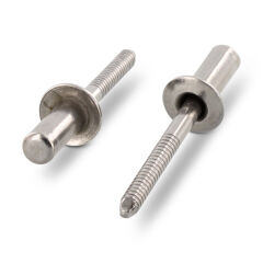250 x Dicht-Becherblindniete CUP A2/C1 - Flachkopf - 4,8x10 mm