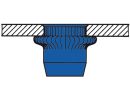 250 x GESIPA Blindnietmuttern Stahl-geraendelt Kleinkopf M 6 x 9 x 15,5