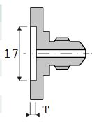 Trespa nose piece 4,8-5,0mm H14 / 16 mm - 2,1mm