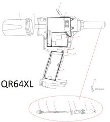QR64XL - Mundstück 4,8/5,0 mm für Verlängerung