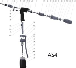 AS-4 - (Pos.901) Front nozzle body