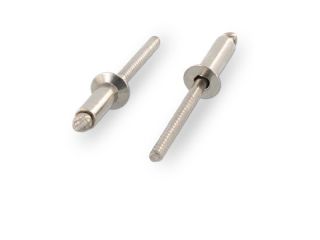 500 x Blind rivets with countersunk head and grooved mandrel ISO 15984 A4/A4 4X18