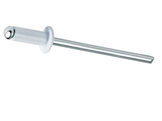 4000 x Standard Blindniet Alu/Stahl FK 4,0 X 12 RAL9010 - Klemmbereich: 6,5-8,5mm