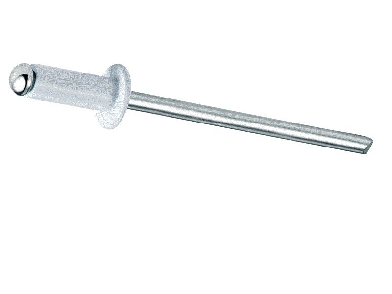 Nieten Flach 50 Stück SPREIZNIETEN 4,8x16 Mm – Alu/Stahl, Flachkopf Für Klemmbereich 6-10mm 4.8x16mm Aluminium Stahl Flachkopf Blindnieten 50 Stück