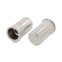 250 x Item 1024 A2 Rivet nuts with CSK head, closed type, knurled M6x23,5