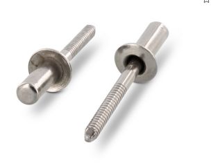 500 x Dichtblindnieten mit Flako und gerilltem Nietdorn ISO 16585 A2/SSt 4x16 - Klemmbereich 6,5 - 8,0 mm