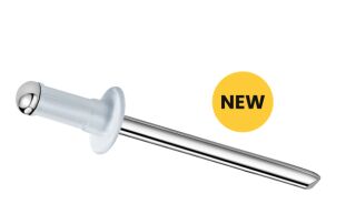 4000 x Mehrbereichsblindnieten Alu/Stahl FK 4,0x12,7 RAL9010 - Klemmbereich: 4,0-9,5mm