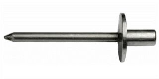 2500 x Dicht-/Becherniet Stahl/Stahl Großkopf 4,8x9,5x14 - Klemmbereich: 3,0-4,5mm