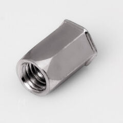 Blindnietmutter Stahl verzinkt / Sechskant / offen / kleiner Senkkopf / M12 / 1.5 - 5.0mm