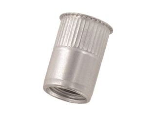 250 x Item 1021 A2 Blind rivet nuts with small CSK, straight shank, open type knurled M6x14