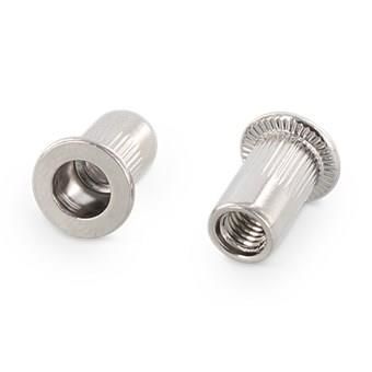 250 Edelstahl Blindnieten A2 – Flachkopf 5x18 Mm, V2A, VA