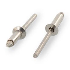 500 x Blind rivets with countersunk head and grooved mandrel ISO 15984 A2/A2 3X10