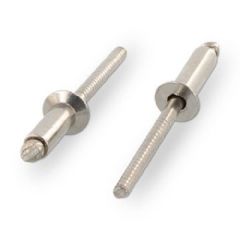 250 x ISO 15984 A2 Blind rivets with countersunk head and grooved mandrel 4,8x20