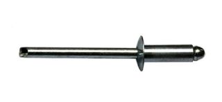 500 x Standard Blindniet Alu/Alu Flachkopf 3,2x16 - Klemmbereich: 11-13,0mm