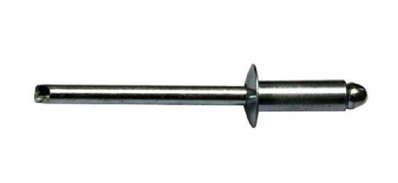 200 Stück Bralo Blindniete Standard 5,0 x 25,0 mm Alu/Stahl Flachrundkopf Nieten 