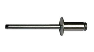 500 x Q-Standard open rivet Alu/Steel DH 4.8 X 16mm