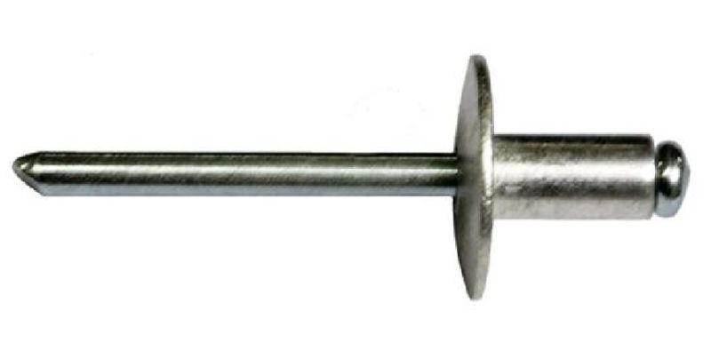 Restposten 250 Stück Großkopf-Blindniet Stahl galv.verzinkt 4,8x8 Kopf  Ø 14 mm 