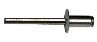 500 x Standard Blindniet Alu/ A2 Flachkopf 3,2x10 - Klemmbereich: 5,0-7,0mm