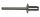 Auslaufartikel - 500 x Standard Blindniet Alu/ A2 Flachkopf 3,2x16 - Klemmbereich: 9,0-13,0mm
