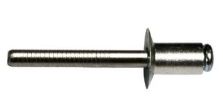500 x Q-Standard open rivet Alu/SS A2 CSH 4.0 X 6mm