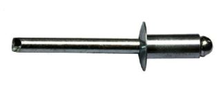 500 x Standard Blindniet Stahl/Stahl Flachkopf 4,8x16 - Klemmbereich: 8,0-11,0mm