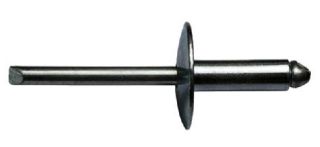 250 x Standard Blindniet Stahl/Stahl Großkopf 4,8x14x16 - Klemmbereich: 7,0-9,0mm