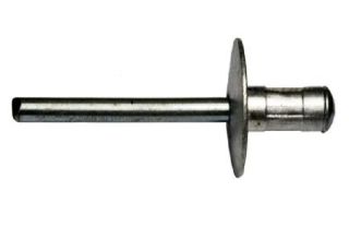 Auslauf - 500 x Multigrip Nieten Alu/Stahl Großkopf 3,2x9,5x9,5 - Klemmbereich: 1,2-6,4mm