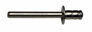 500 x Multigrip Nieten Edelstahl A2/A2 Flachkopf 4,0x10 - Klemmbereich: 1,5-5,0mm