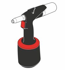 Pneumatisch-Hydraulisches Blindnietgerät AS-2 - Blindnieten: Ø 4,0 - 6,4mm