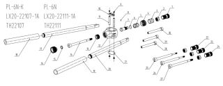 Schnäppchenartikel - Auslauf - PL6N quick Interc. (Pos.23), PL6NS quick interc. (Pos. 22) Dorn M6