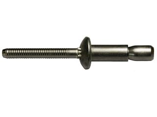 500 x  P-Power Hochfeste Blindniet Stahl/Stahl Senkkopf 4,8x12 - Klemmbereich: 3,6-7,9mm