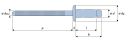 500 x Q-A-Power rivet SS A2/SS A2 DH 4.8 X 9.0mm