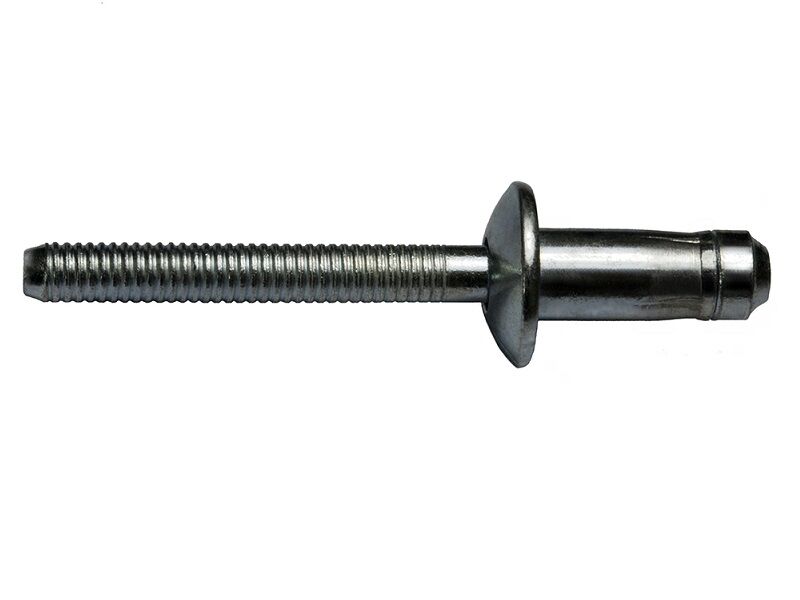 Produktbild von 50 Bechernieten 4,0x12,5 Mm – Flachkopf, Alu/Stahl, Für Dichte & Robuste Verbindungen