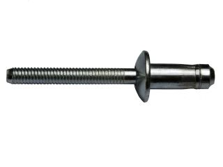 250 x H-Power Hochfeste Blindniet Stahl/Stahl Flachkopf 6,4x16,5 - Klemmbereich: 8,8-10,8mm