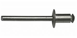 500 x Peel Spreizblindniet Alu/Stahl Flachkopf 4,0x14 - Klemmbereich: 5,0-7,0mm