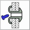 500 x Peel Spreizblindniet Alu/Stahl Flachkopf 4,0x14 - Klemmbereich: 5,0-7,0mm